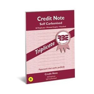 Picture of A5 Credit Note Triplicate