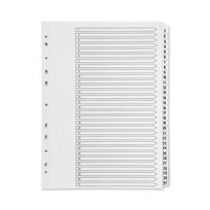 Picture of BOARD DIVIDER 1-31 WHITE 