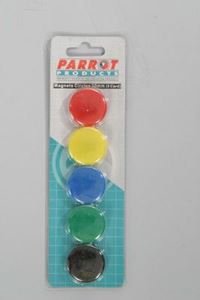 Picture of PARROT  MAGNETS CIRCLE ASSORTED